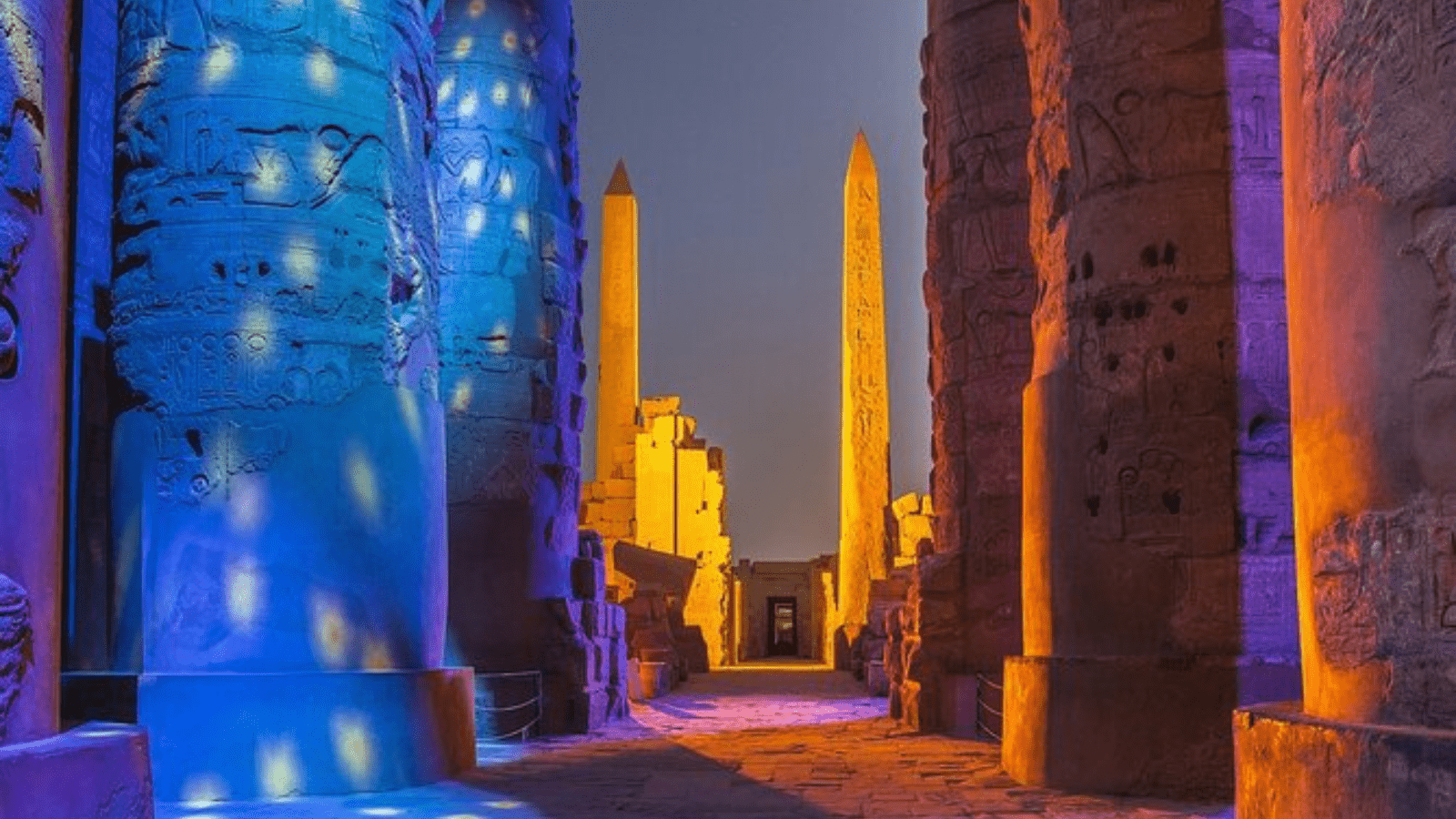 Sound and light Show at Karnak temple in Luxor