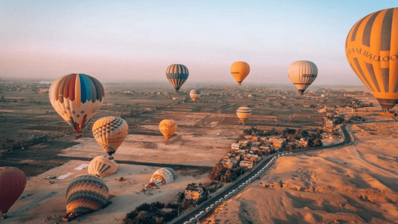 Hot-air ballooning over Luxor