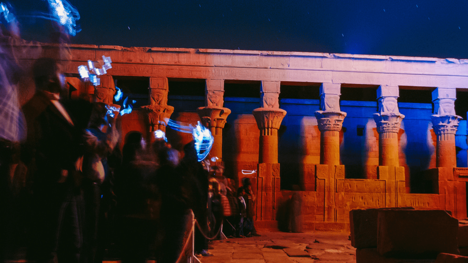 Philae temple sound and light show