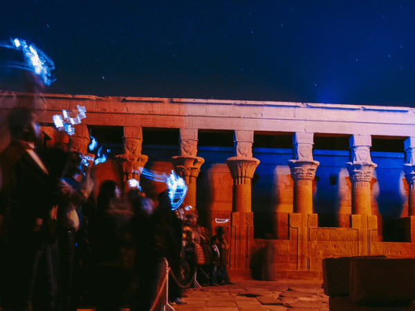 Philae temple sound and light show