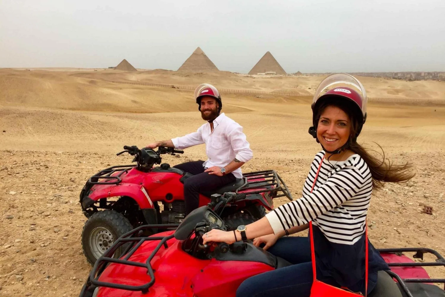Half Day Quad biking around Giza Pyramids desert