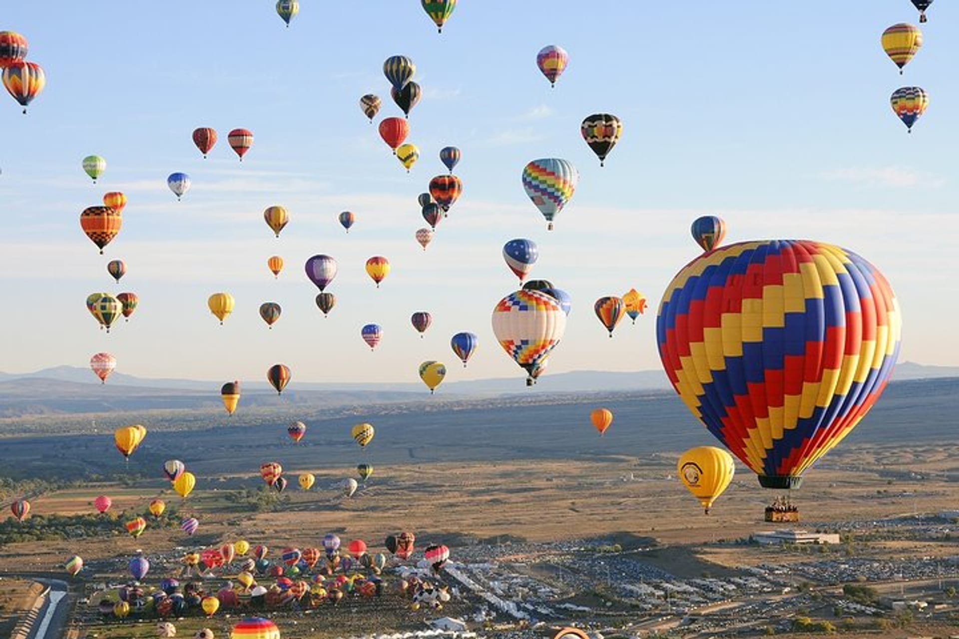 Hot-air ballooning over Luxor