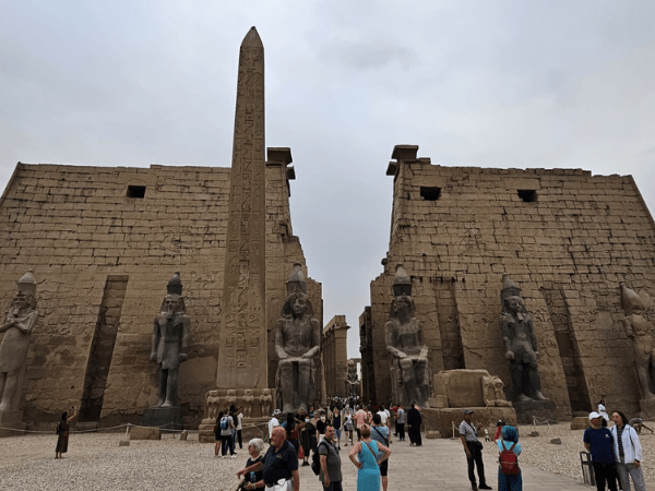 The smaller temple of his wife Nefertari