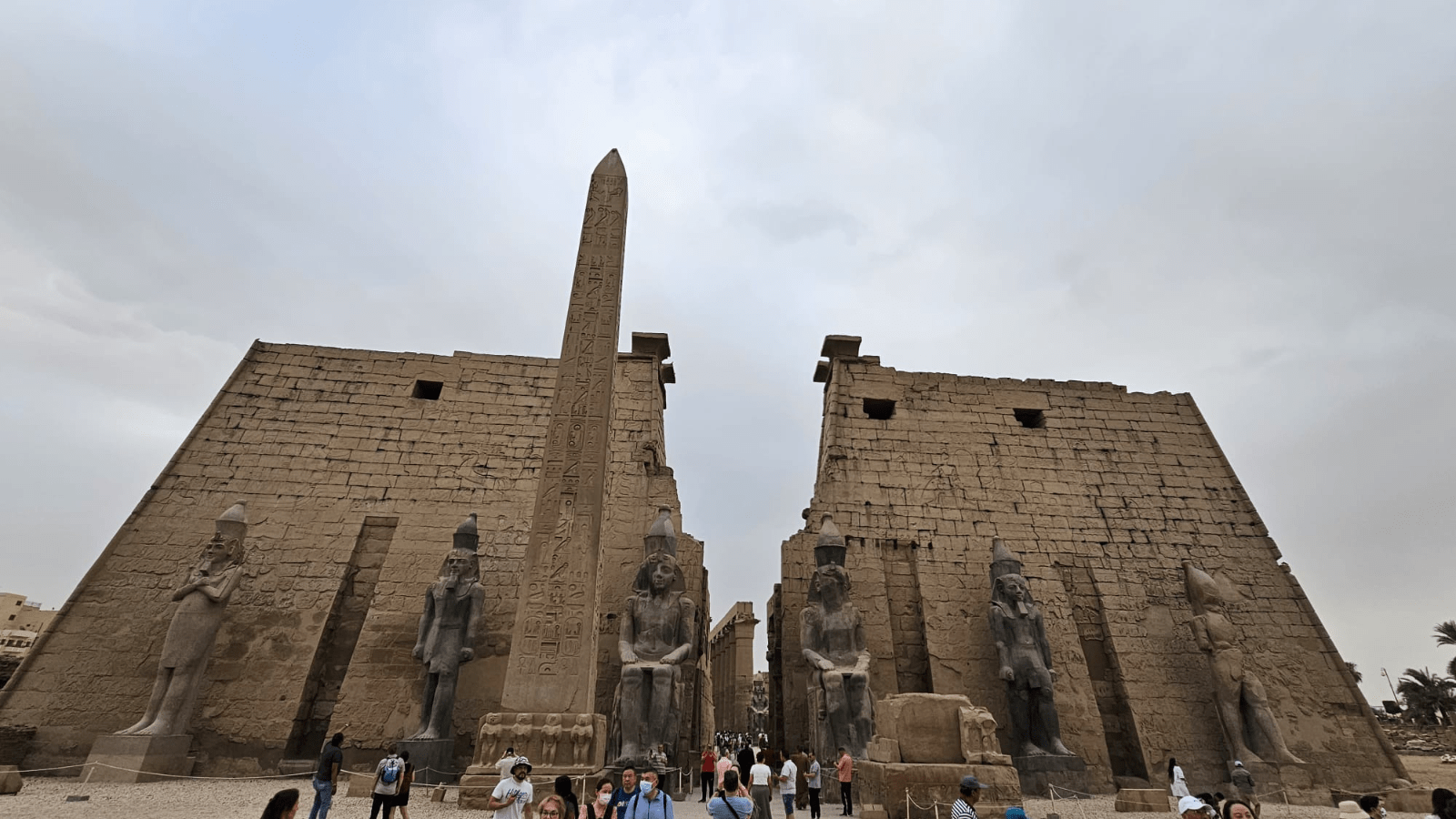 The smaller temple of his wife Nefertari
